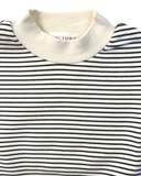 Striped Mock Sweatshirt