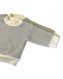 Striped Mock Sweatshirt